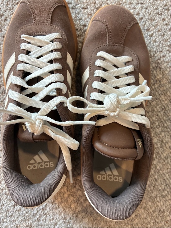 adidas Shoes - Adidas VL Court 3.0 Brown Suede Gum Sneakers Women’s 7
